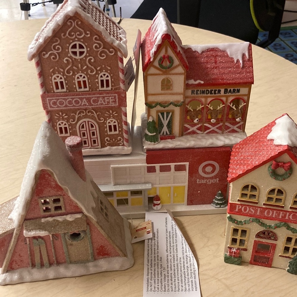 Target Christmas village - new with tags